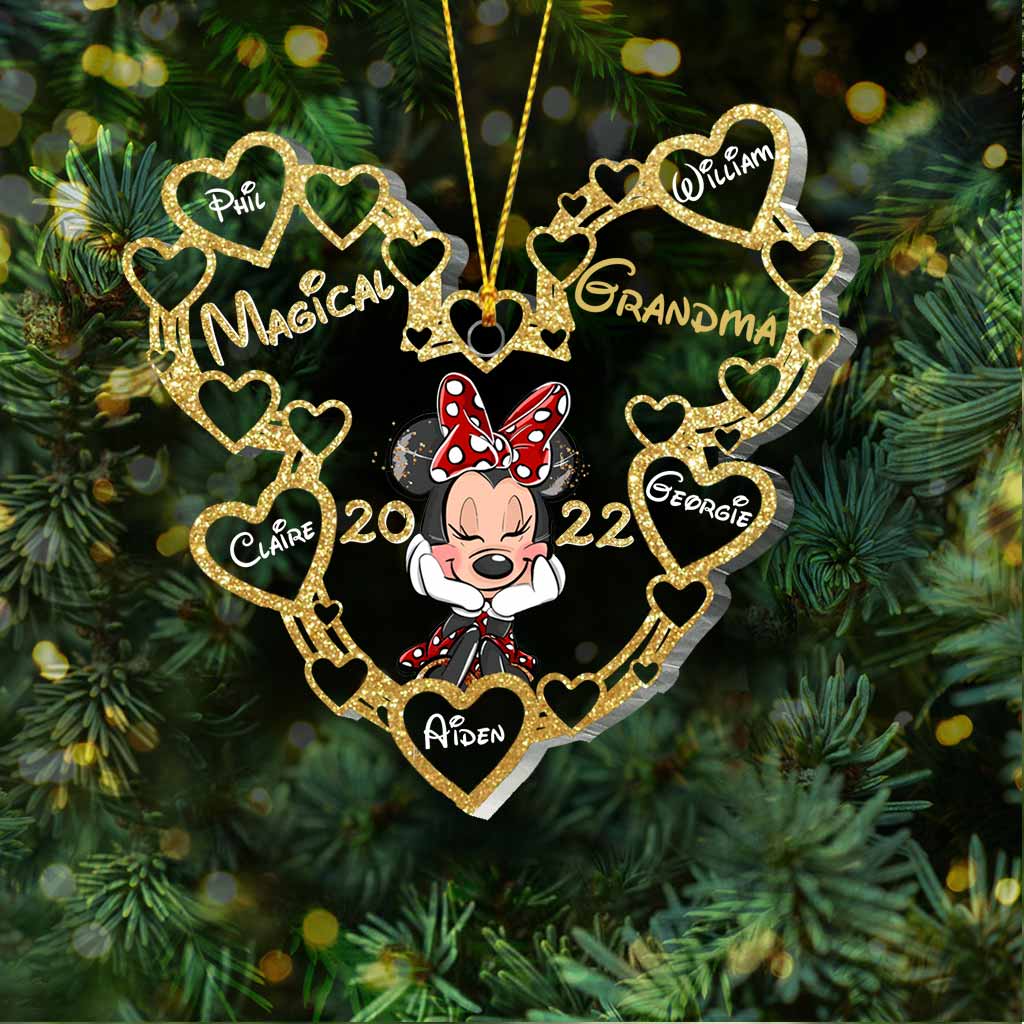 Magical Grandma - Personalized Christmas Grandma Transparent Ornament