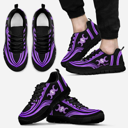 Witch Vibe Purple Triple Moon - Personalized Sneakers