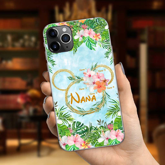 Tropical Mouse Ears Nana - Personalized Grandma Phone Case