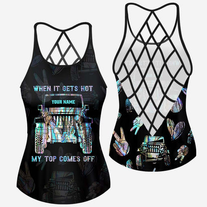 When It Gets Hot - Personalized Car Cross Tank Top and Women Shorts