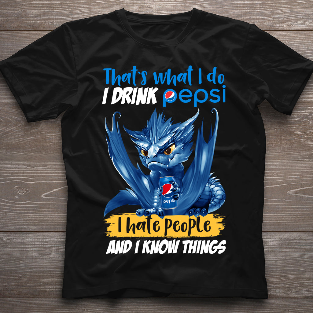 That's What I Do - Personalized Blue Soft Drink T-shirt and Hoodie