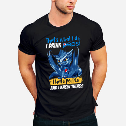 That's What I Do - Personalized Blue Soft Drink T-shirt and Hoodie