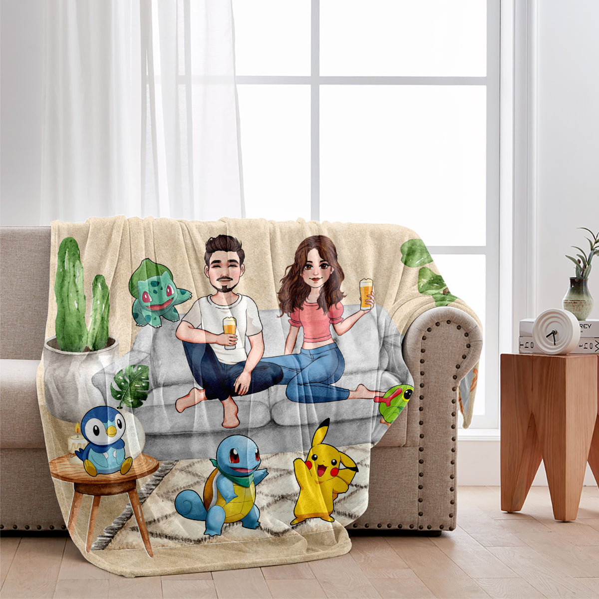 You Are My Best Catch - Personalized Monster Trainer Blanket