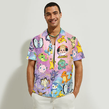 The Trainer Of Cute Monsters - Personalized Monster Trainer Hawaiian Shirt