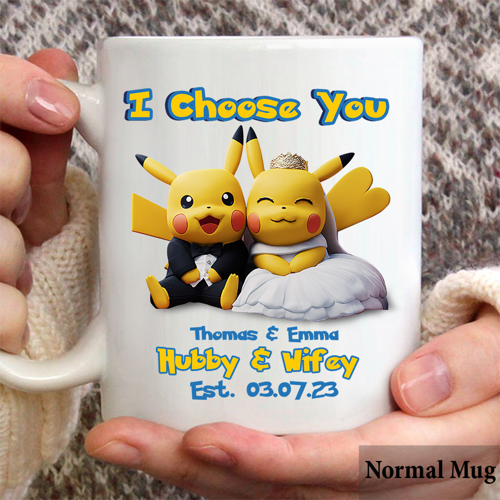 Wedding Couple - Personalized Monster Trainer Mug