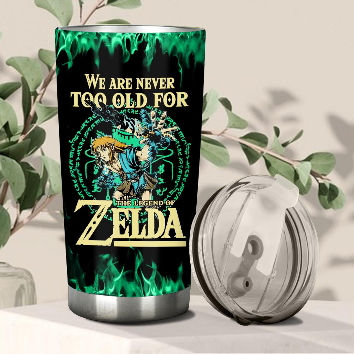 We Are Never Too Old - Personalized The Hero's Legend Tumbler