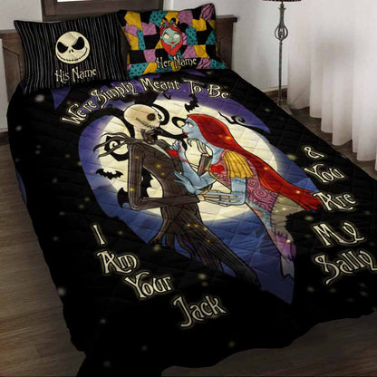 We're Simply Meant To Be - Personalized Nightmare Quilt Set