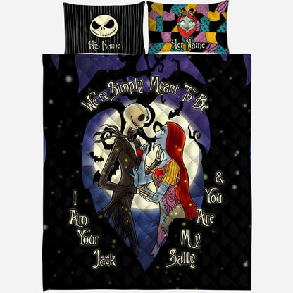 We're Simply Meant To Be - Personalized Nightmare Quilt Set