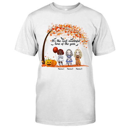 Wonderfultime - Personalized Halloween Bestie T-shirt and Hoodie