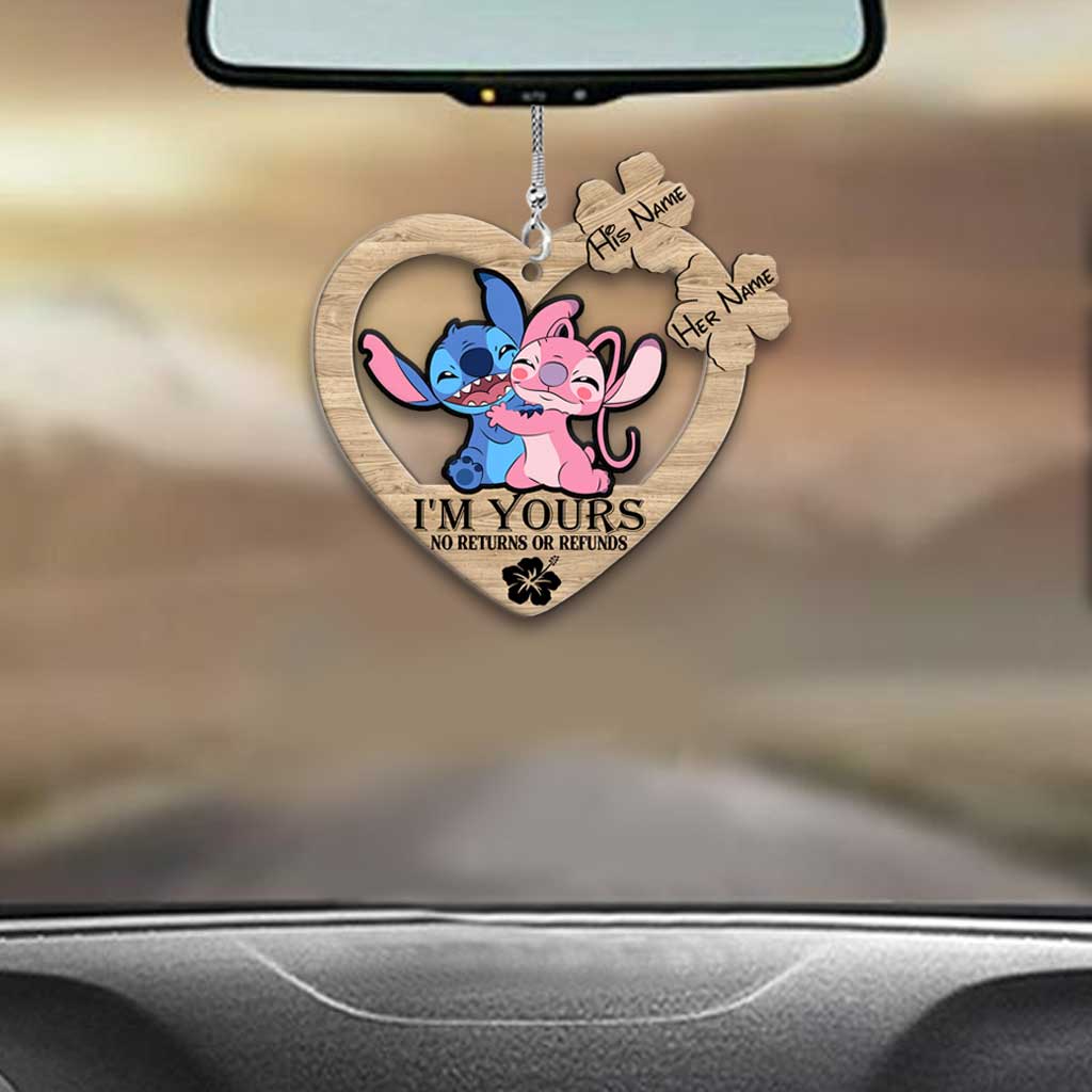 I’m Yours - Personalized Christmas Ohana Car Ornament (Printed On Both Sides)