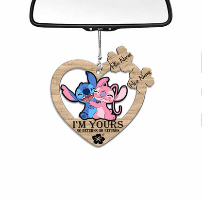 I’m Yours - Personalized Christmas Ohana Car Ornament (Printed On Both Sides)