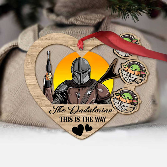 This Is The Way - Personalized Christmas The Force Ornament (Printed On Both Sides)