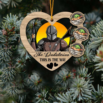 This Is The Way - Personalized Christmas The Force Ornament (Printed On Both Sides)