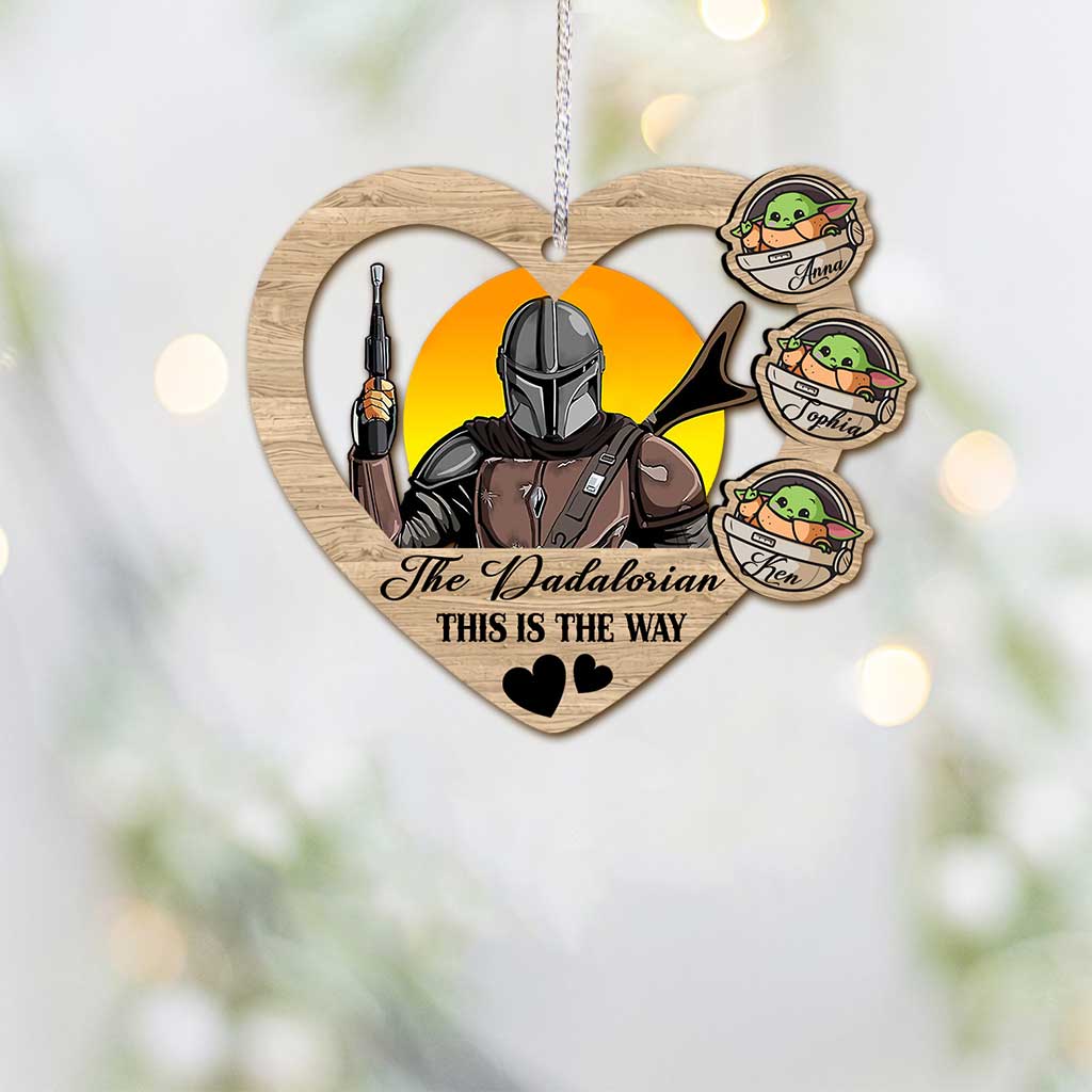 This Is The Way - Personalized Christmas The Force Ornament (Printed On Both Sides)