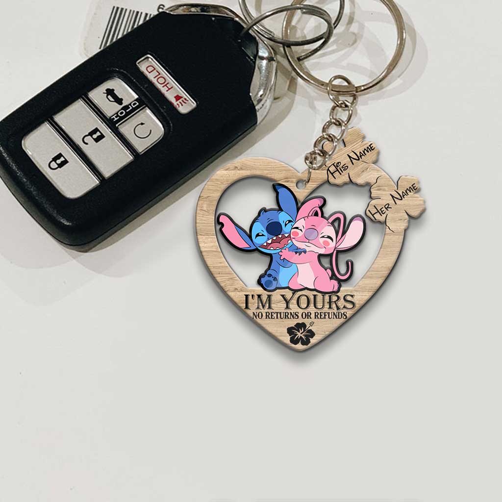 I’m Yours - Personalized Christmas Ohana Keychain (Printed On Both Sides)