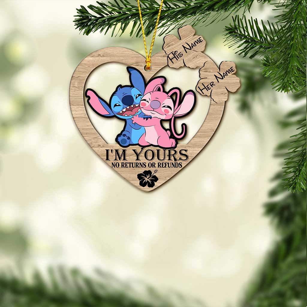 I’m Yours - Personalized Christmas Ohana Ornament (Printed On Both Sides)