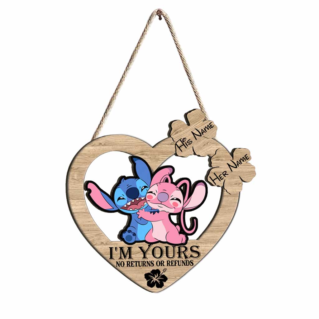 I’m Yours - Personalized Christmas Ohana Wood Sign