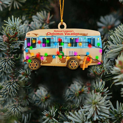 Holiday Camper - Christmas Ornament (Printed On Both Sides)