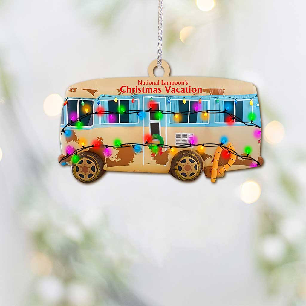 Holiday Camper - Christmas Ornament (Printed On Both Sides)