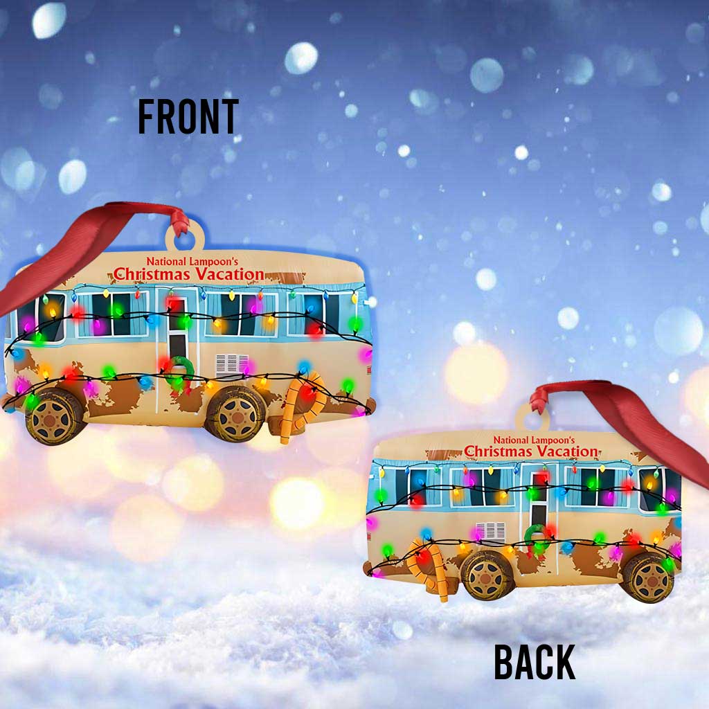 Holiday Camper - Christmas Ornament (Printed On Both Sides)