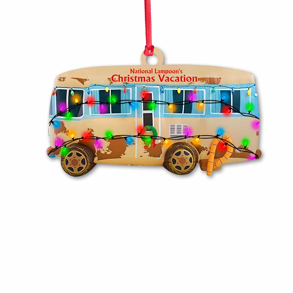 Holiday Camper - Christmas Ornament (Printed On Both Sides)