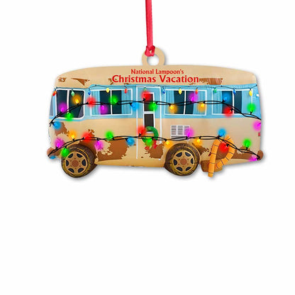 Holiday Camper - Christmas Ornament (Printed On Both Sides)