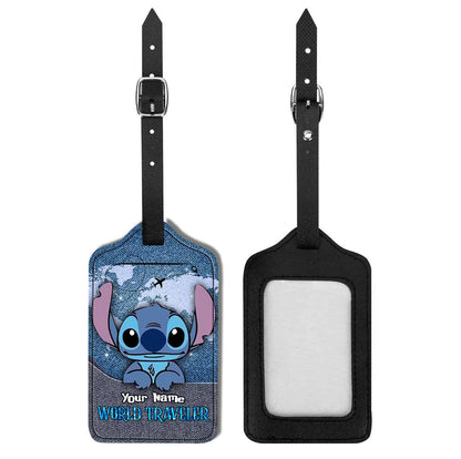 World Traveler - Personalized Ohana Leather Luggage Tag