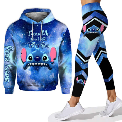 Touch Me And I Will Bite You - Personalized Hoodie and Leggings