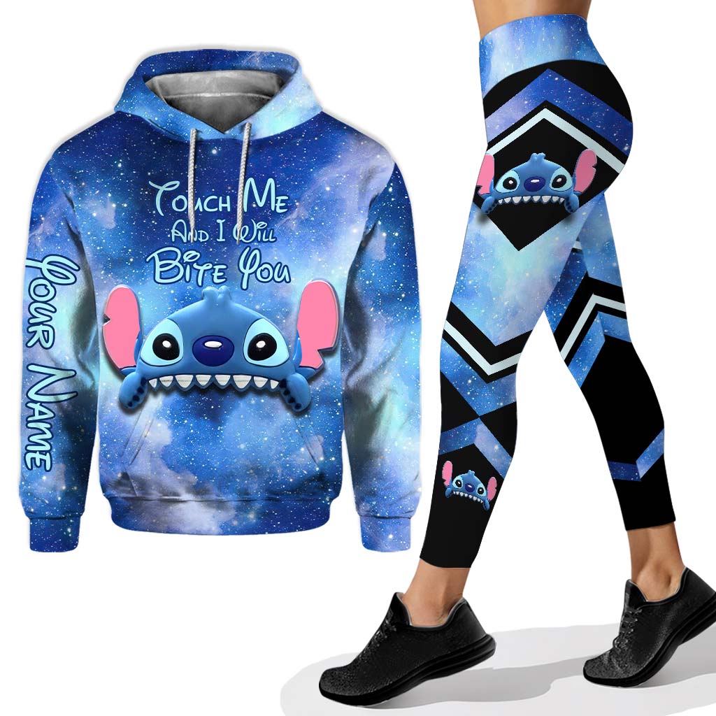 Touch Me And I Will Bite You - Personalized Hoodie and Leggings