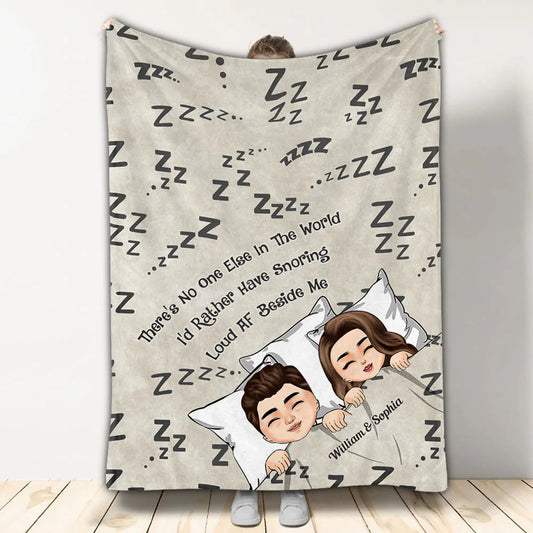 There's No One Else In The World - Personalized Couple Blanket