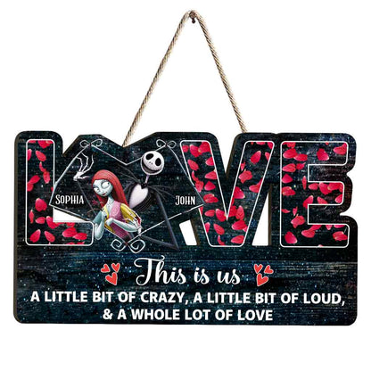 This Is Us - Personalized Couple Nightmare Wood Sign