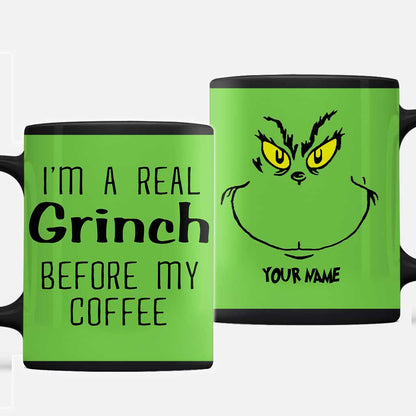 Before My Coffee - Personalized Christmas Stole Mug