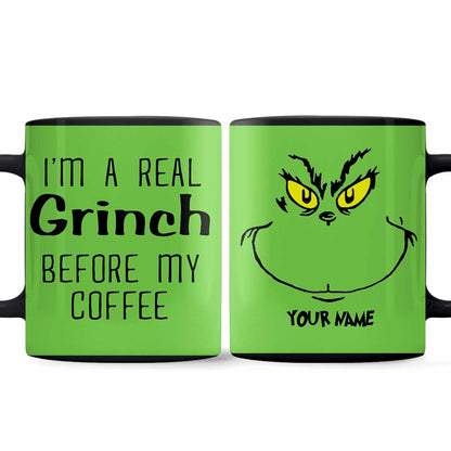 Before My Coffee - Personalized Christmas Stole Mug