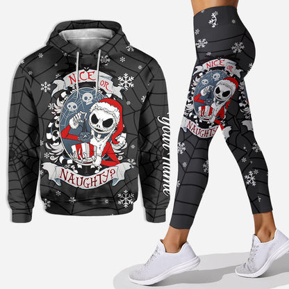 Nice Or Naughty - Personalized Christmas Nightmare Hoodie and Leggings