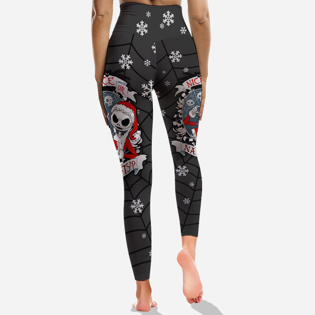 Nice Or Naughty - Personalized Christmas Nightmare Hoodie and Leggings