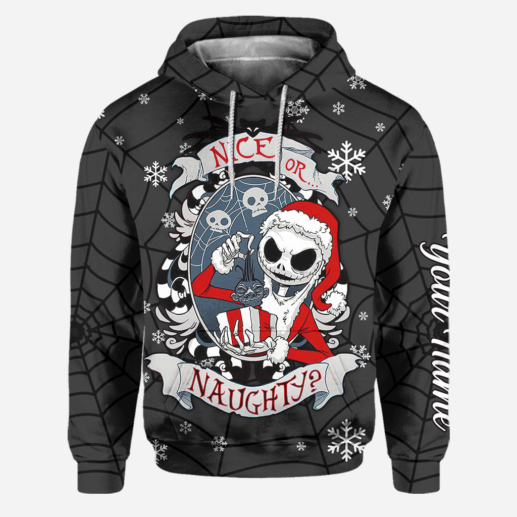 Nice Or Naughty - Personalized Christmas Nightmare Hoodie and Leggings