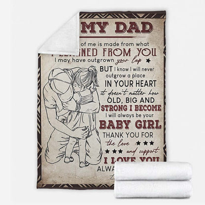 To My Dad - Father Blanket 082021