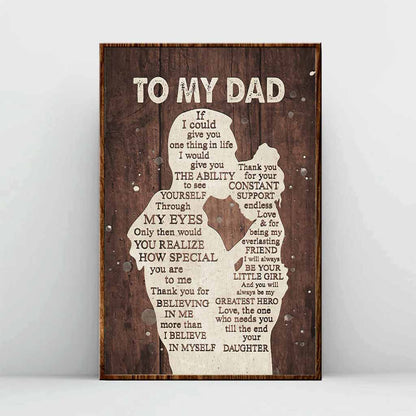 To My Dad - Father Poster 0821