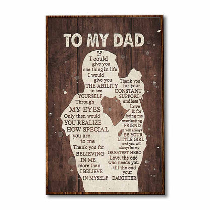 To My Dad - Father Poster 0821