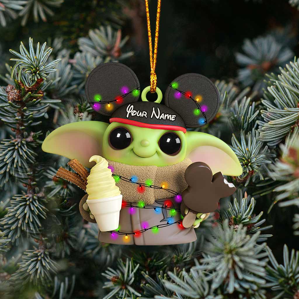 All I Want For Christmas - Personalized Mouse Ornament (Printed On Both Sides)