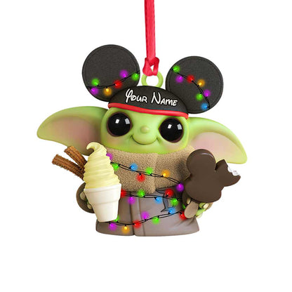 All I Want For Christmas - Personalized Mouse Ornament (Printed On Both Sides)