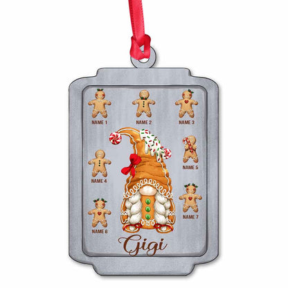 Gingerbread - Personalized Christmas Grandma Ornament (Printed On Both Sides)