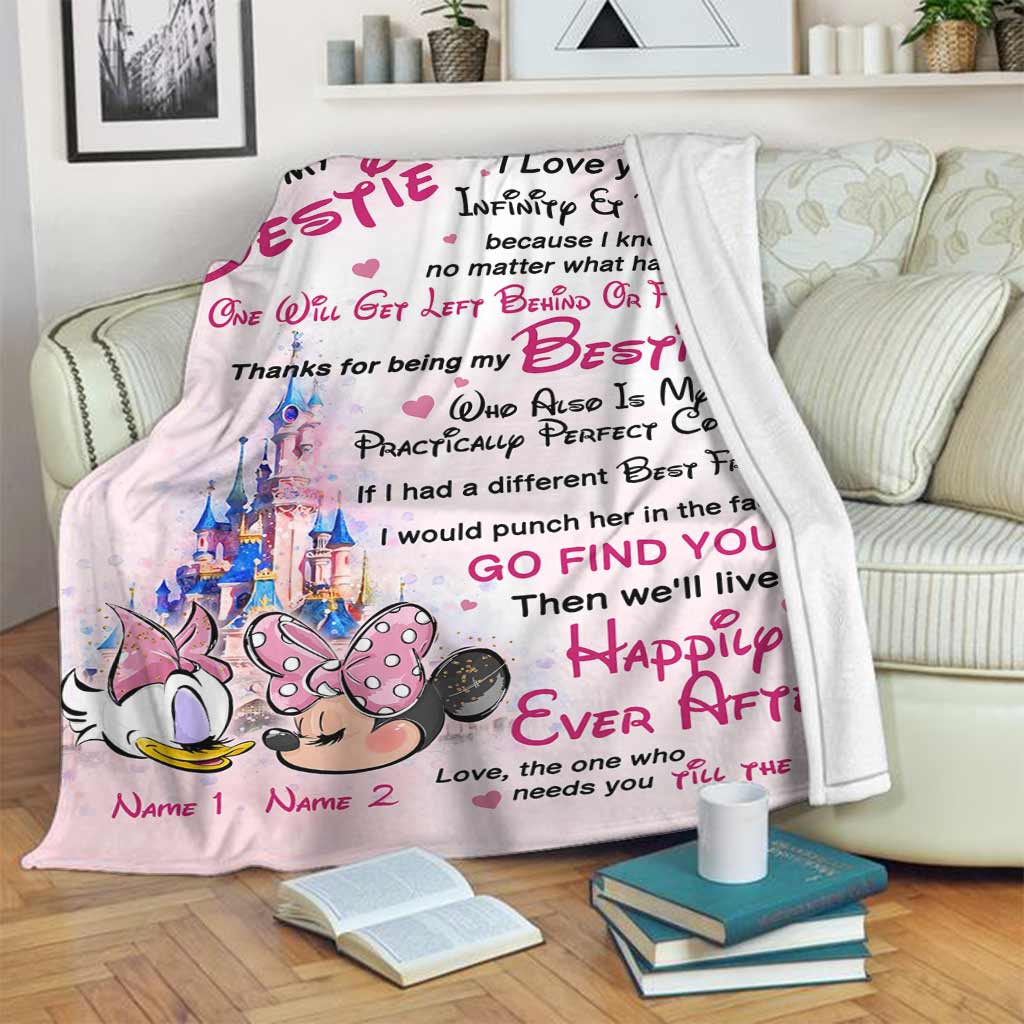 To My Bestie - Personalized Blanket