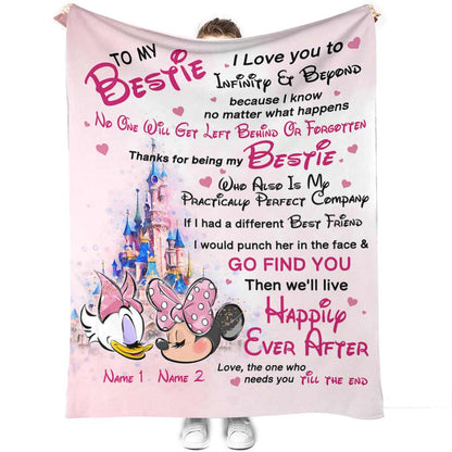 To My Bestie - Personalized Blanket