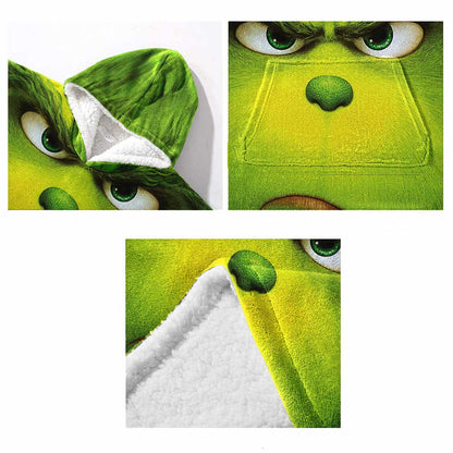 Merry Grinchmas - Christmas Stole Christmas Blanket Hoodie