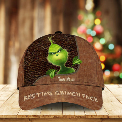 Resting Face - Personalized Christmas Stole Christmas Classic Cap