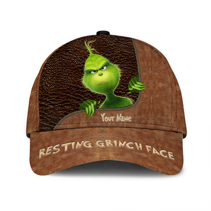 Resting Face - Personalized Christmas Stole Christmas Classic Cap