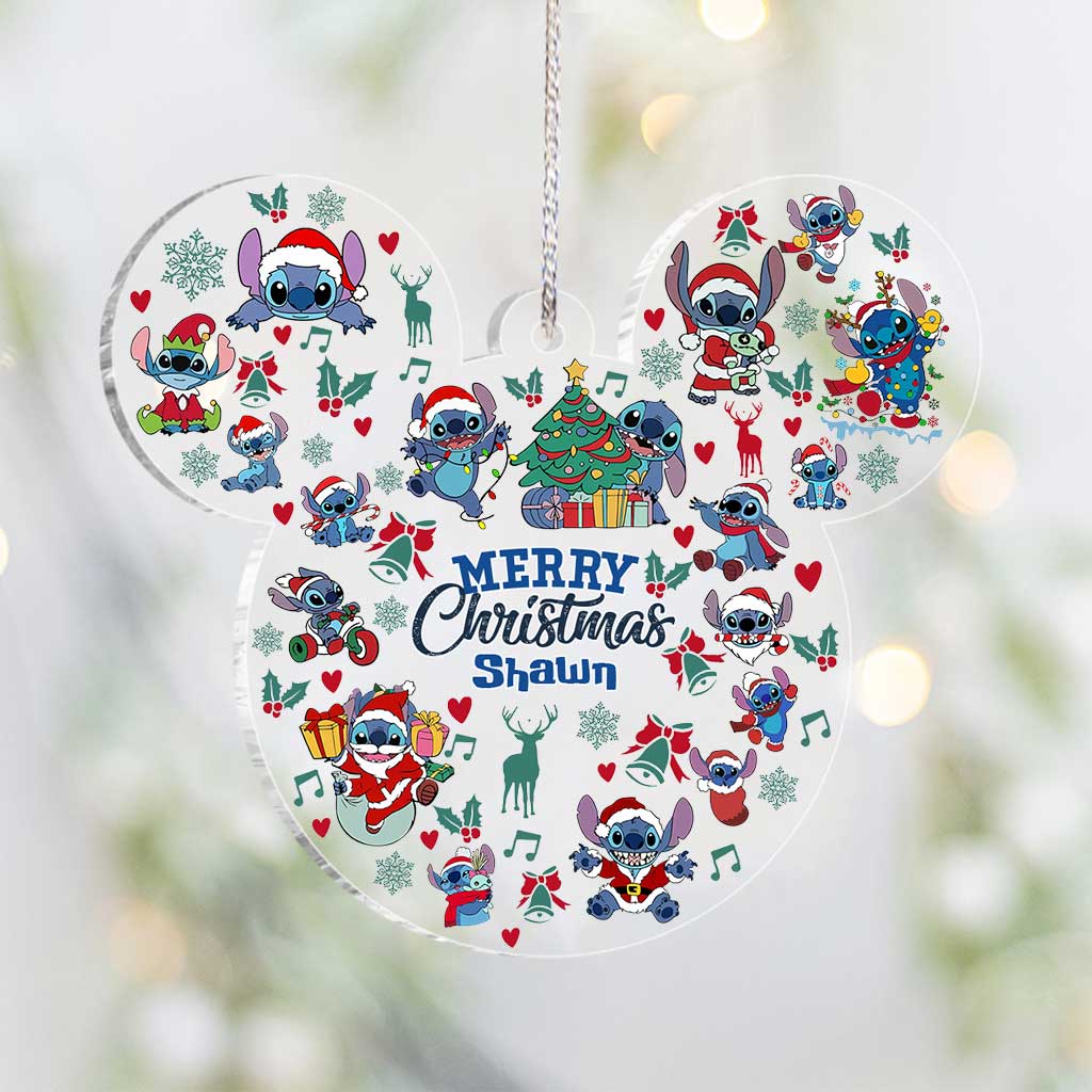 Magical Ohana 2 - Personalized Christmas Ohana Transparent Ornament