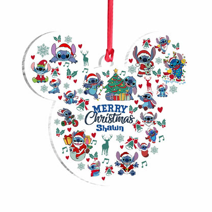 Magical Ohana 2 - Personalized Christmas Ohana Transparent Ornament