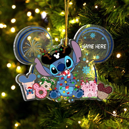 Magical Ohana 1 - Personalized Christmas Ohana Transparent Ornament